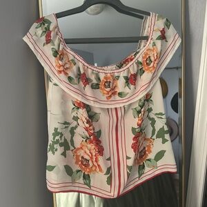 Off/On  shoulder floral top